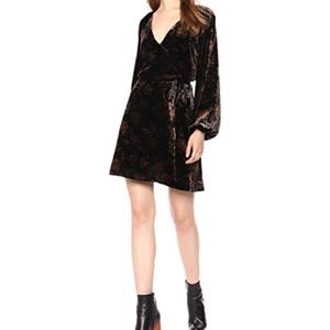 Paige Estefani velvet dress SZ XS